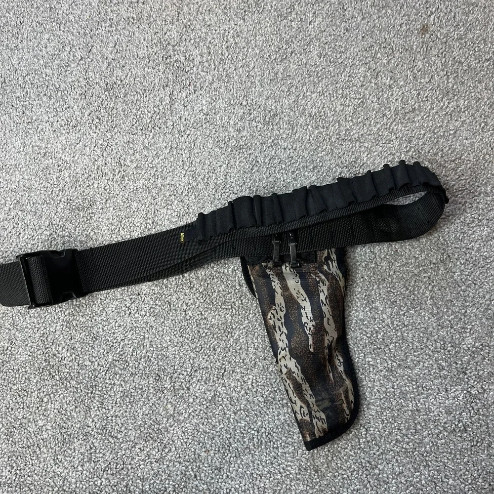 Allen Camo Nylon Belt Holster Brown Hunting Handgun Pistol Field‎ OWB Ammo Loops